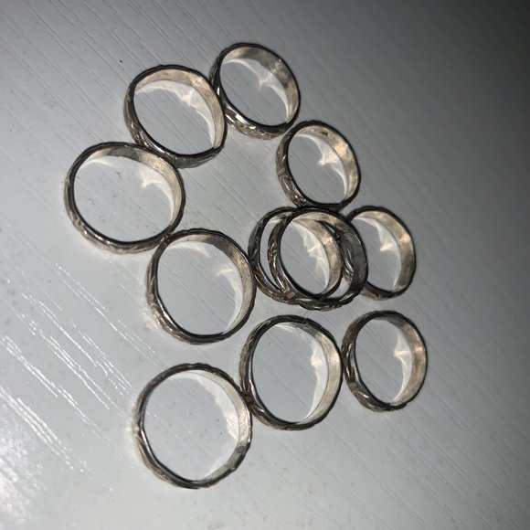 3/4 3mm Sterling Silver Floral Ring - Picture 4 of 4